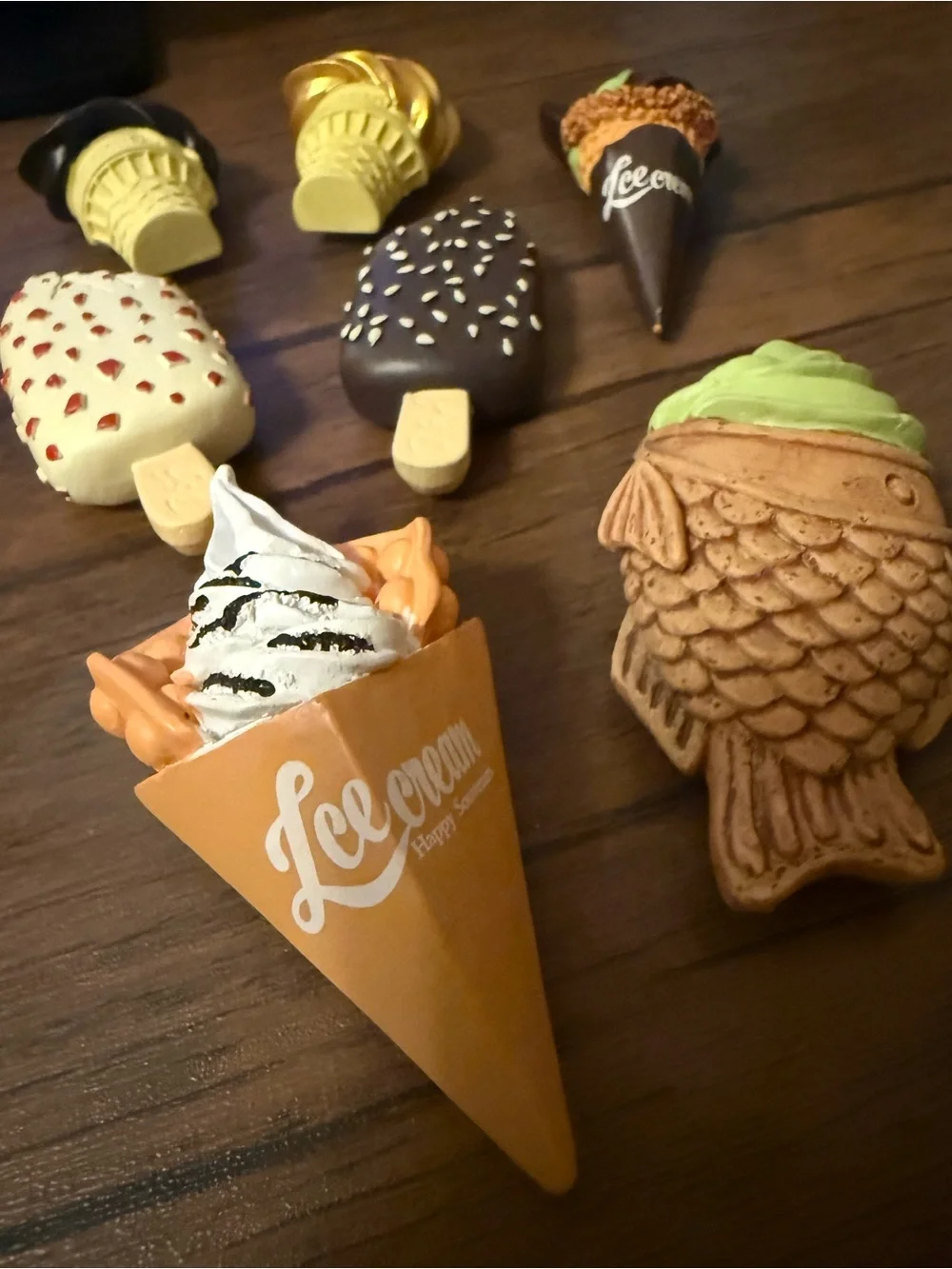Ice Cream Novelty Kitchen Magnets - Multicolor Decorative Set